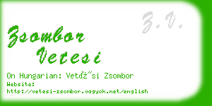 zsombor vetesi business card